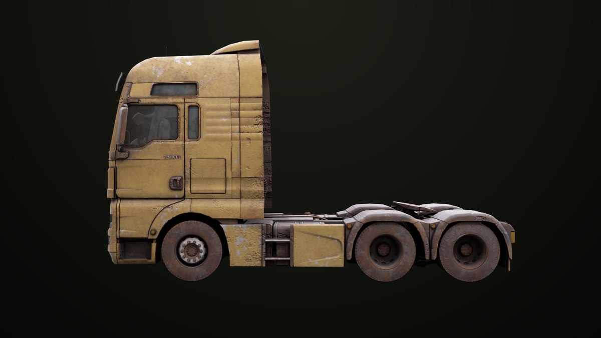 Heavy Truck Chassis 04 Dirty 4 URP HDRP Textures