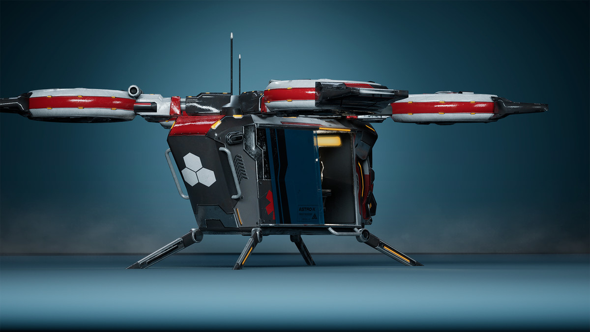 Sci-Fi Medic Helicopter