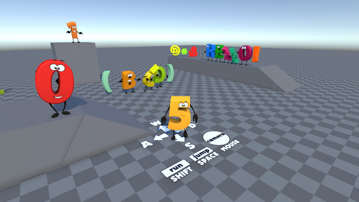 Toon letters and numbers