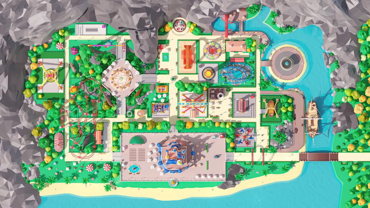 Amusement Park - Low Poly 3D Models Pack