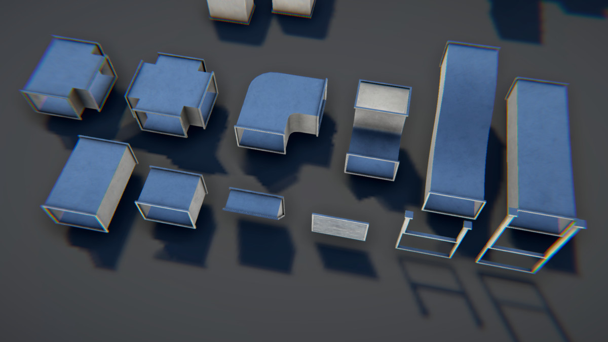 Modular Industrial Air Duct System