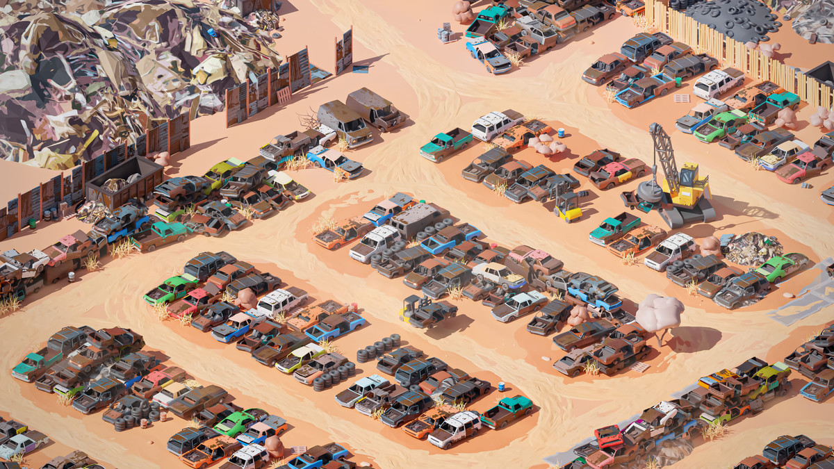 Junkyard - Low Poly 3D Models Pack