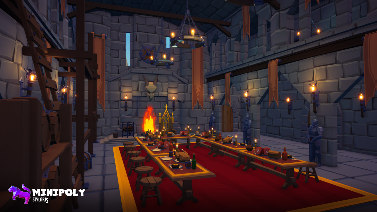 Minipoly Series - Mythic Castle ( Stylized Lowpoly Environment )