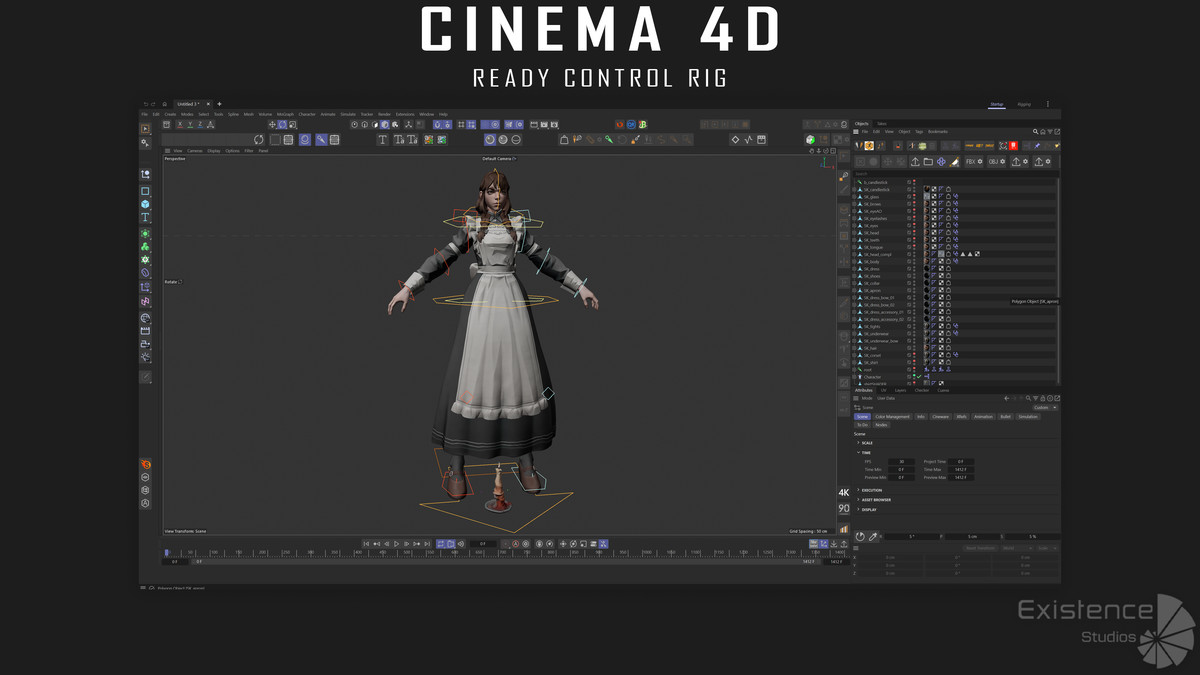 Maid - Housekeeper Mary- Stylized Fantasy Character