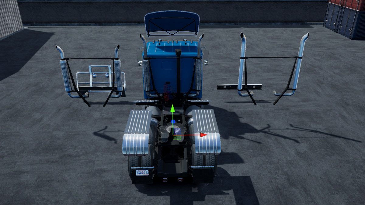 Cabover truck with fuel trailer