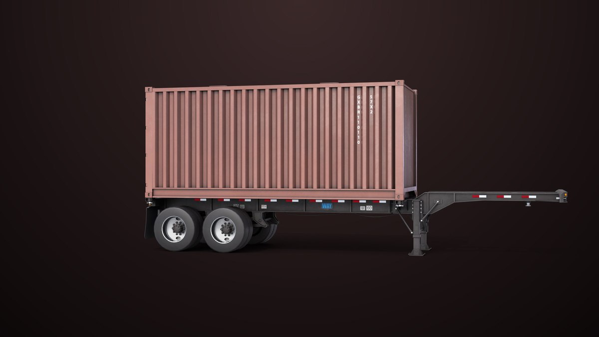 Container Carrier Trailer 03 URP HDRP Textures