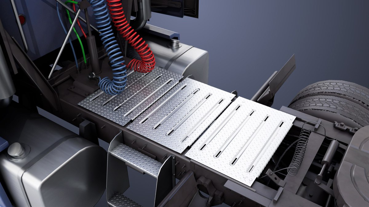 Heavy Truck Blue Chassis 05 URP HDRP Textures