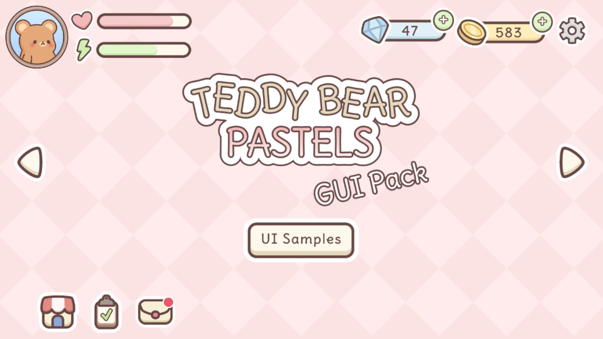 Teddy Bear Pastels GUI Pack