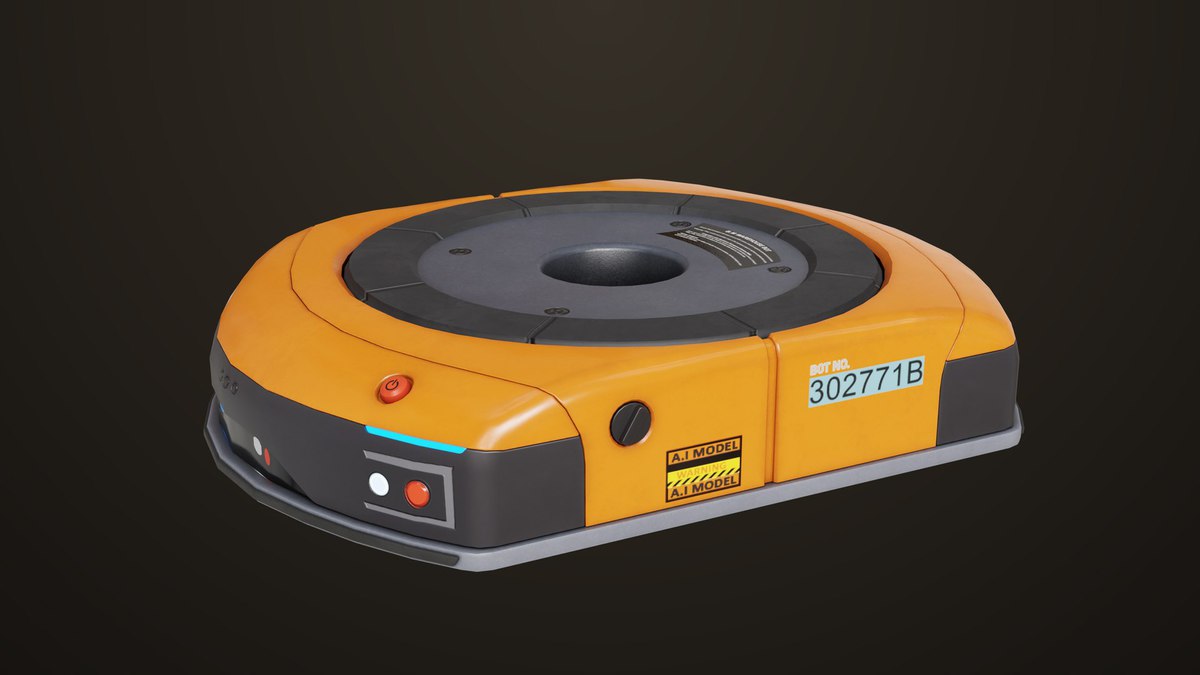 Warehouse Orange Robot Generic URP HDRP Textures