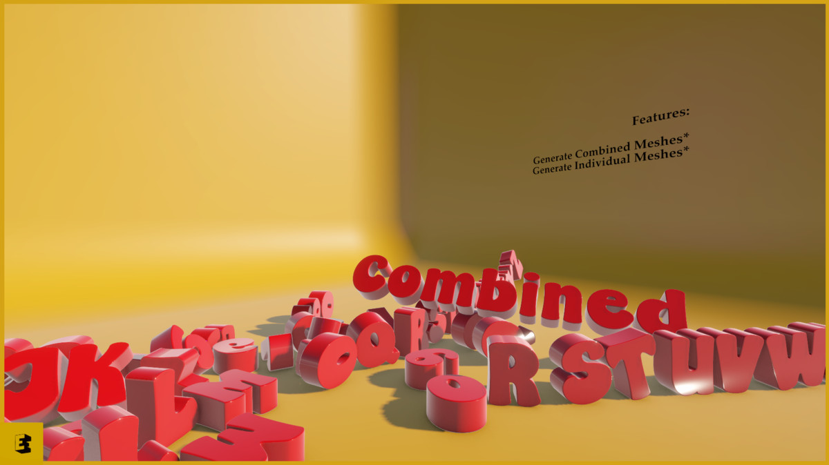 EDGE - Native 3D Text