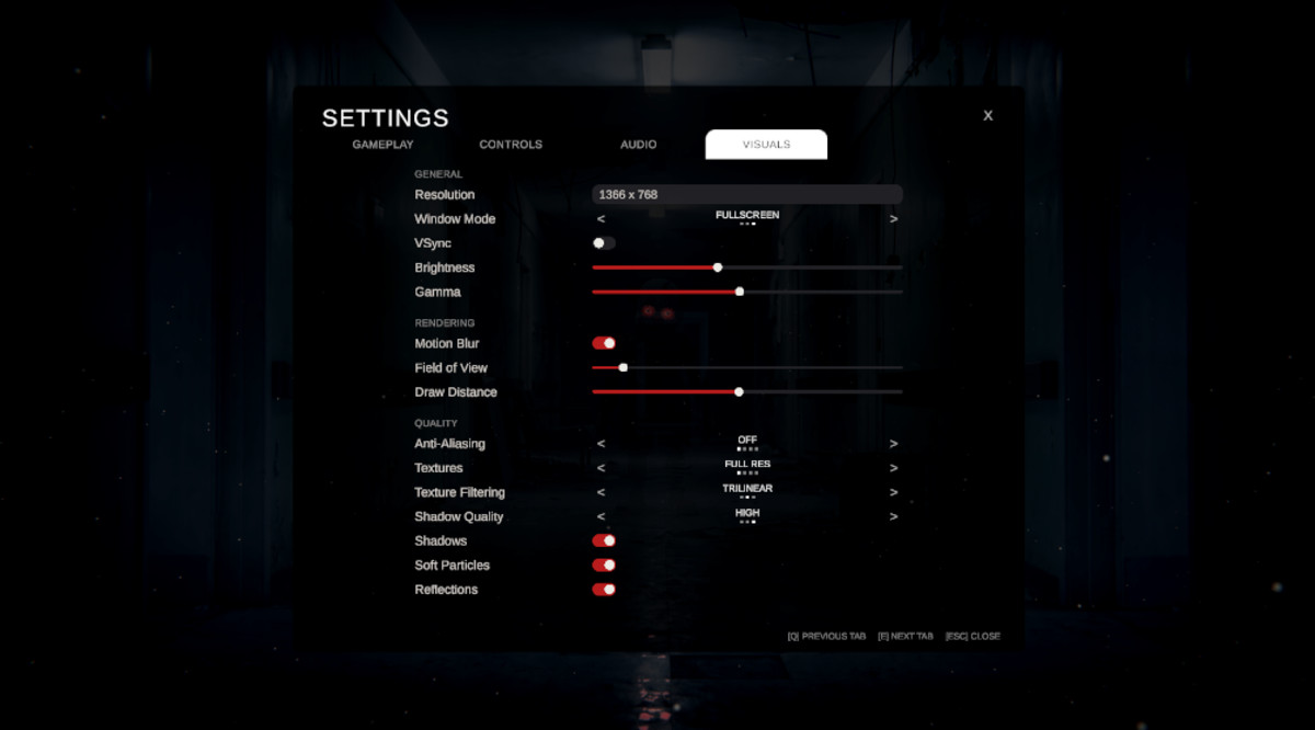 Horror Main Menu UI