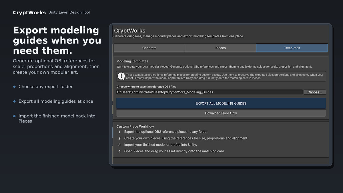 CryptWorks — Modular Dungeon Builder