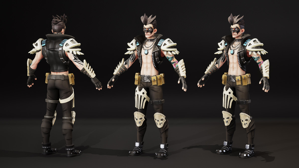 Stylized Male Punisher 01