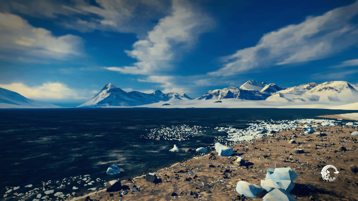 Arctic Landscape Retro
