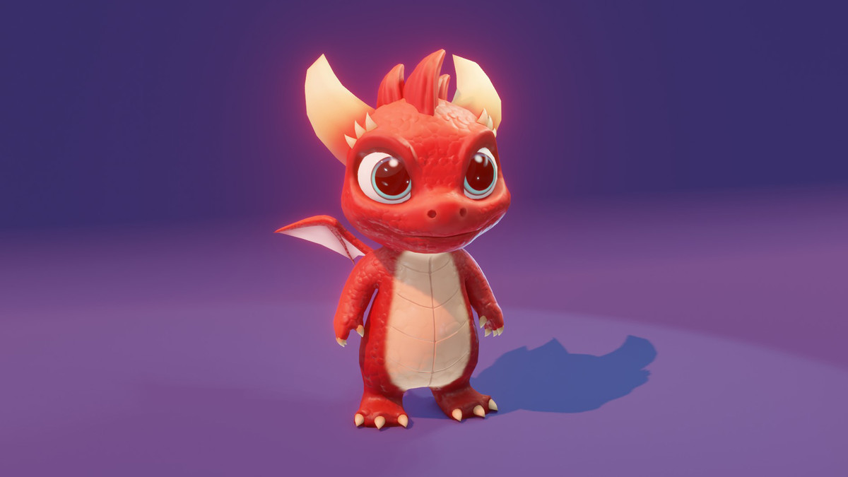 Cute Baby Dragons 3D Model With 5 Music Tracks and 36 Sound Effects (Built-In)