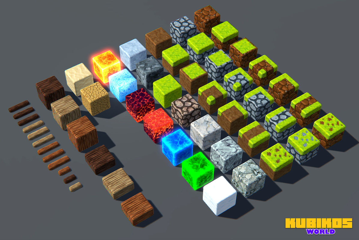 KUBIKOS Ultimate Bundle – Stylized Cube Worlds & Characters