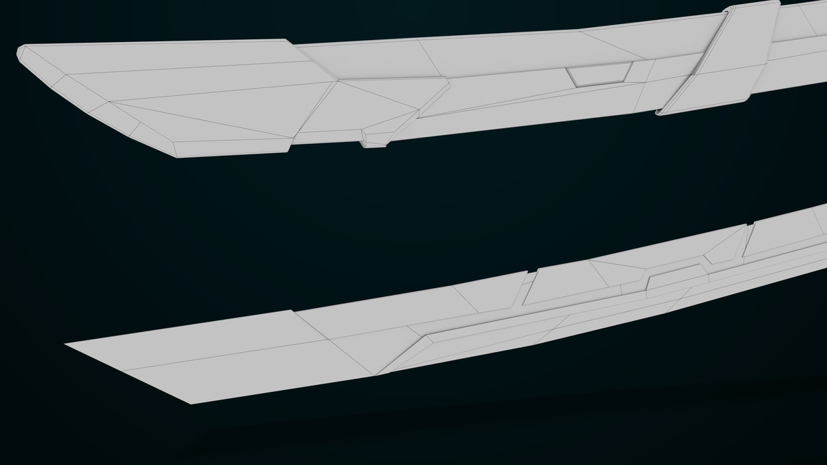 Sci Fi Sword 10 Red URP HDRP Textures