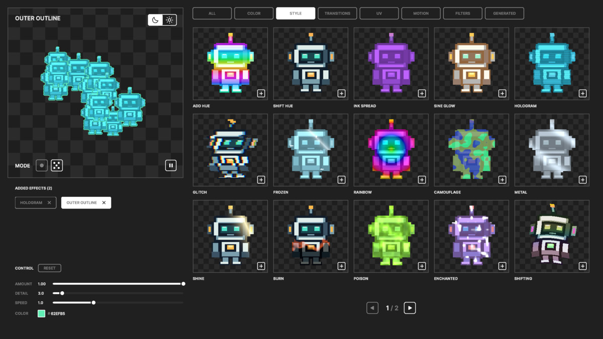 2D Sprite Shaders & VFX Mega Pack - 66 Effects for URP