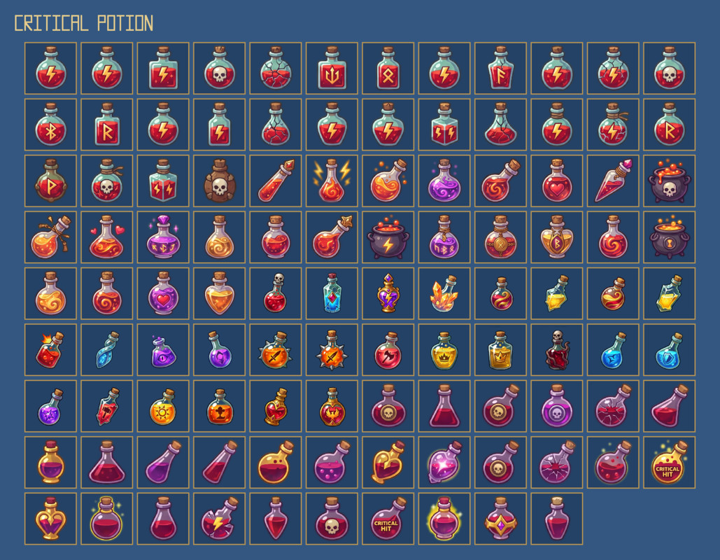 1283 Consumables Icons – Mega RPG Consumables Pack