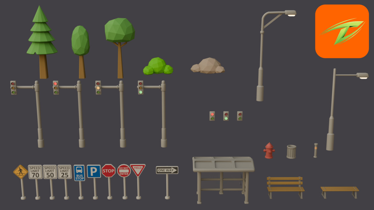 Stylized Road Pack - Thinkix Studios