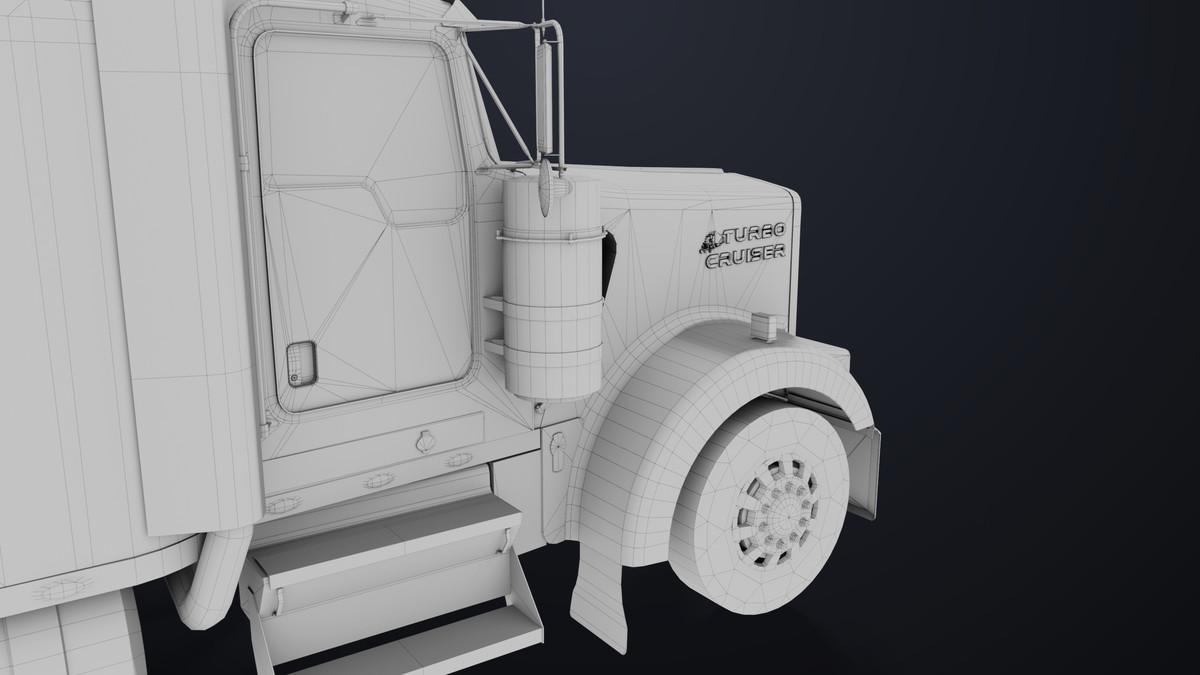 Truck Chassis 02 Generic Black URP HDRP Textures