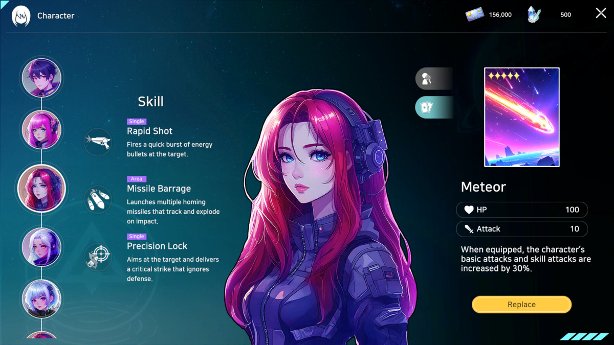 Sci-Fi Turn-Based UI