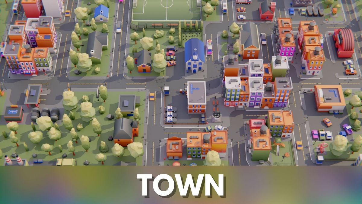Low Poly Town by IGS