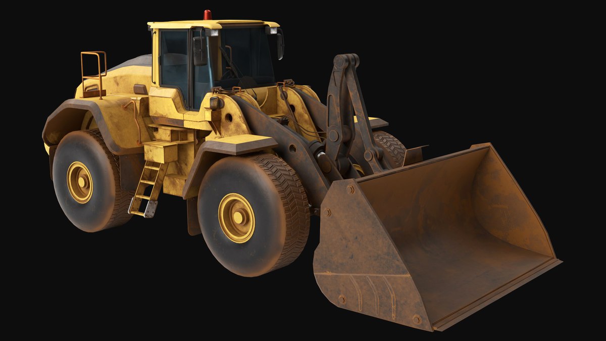 Dirty Mining Truck 02 URP HDRP Textures