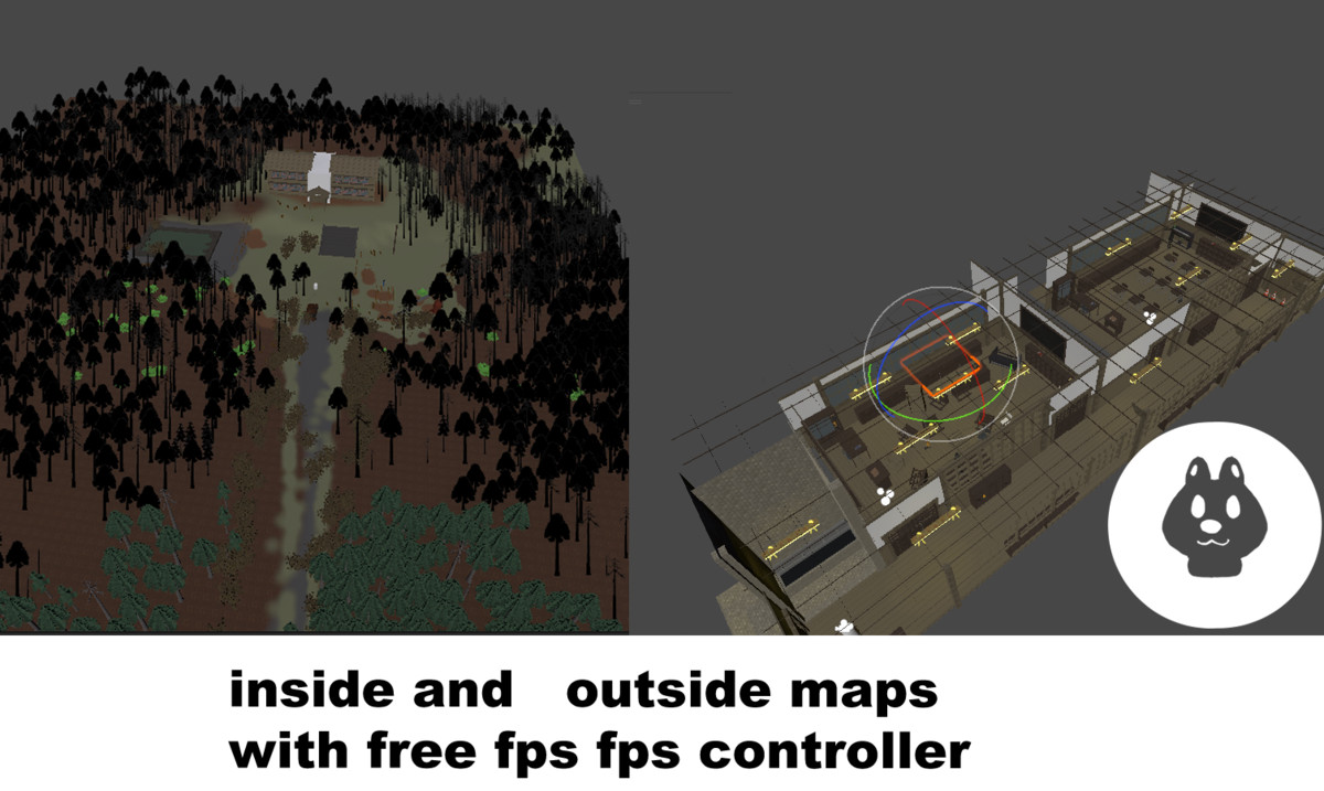 pixel horror abandoned rural school(Modular)