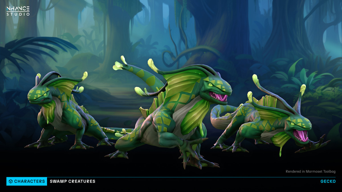 Stylized Swamp Creatures