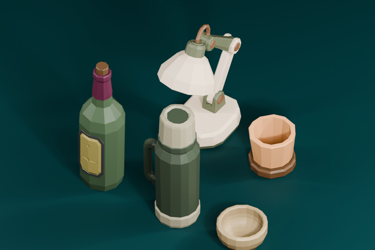 Cute Stylized Living Room Props