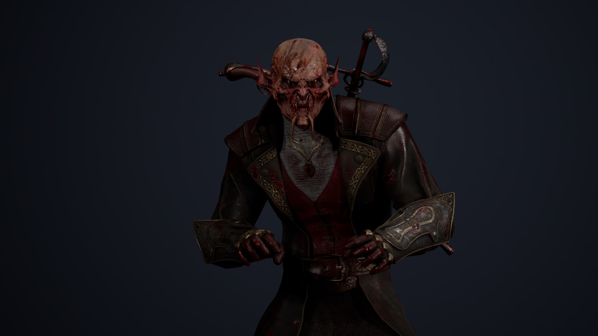 Vampire Monster Character – Dark Fantasy Hunter | Horror Enemy