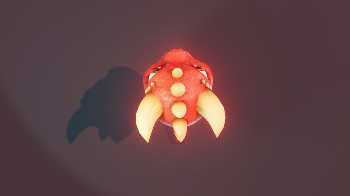 Cartoon Red Dinosaur 3D Model – Animated Character