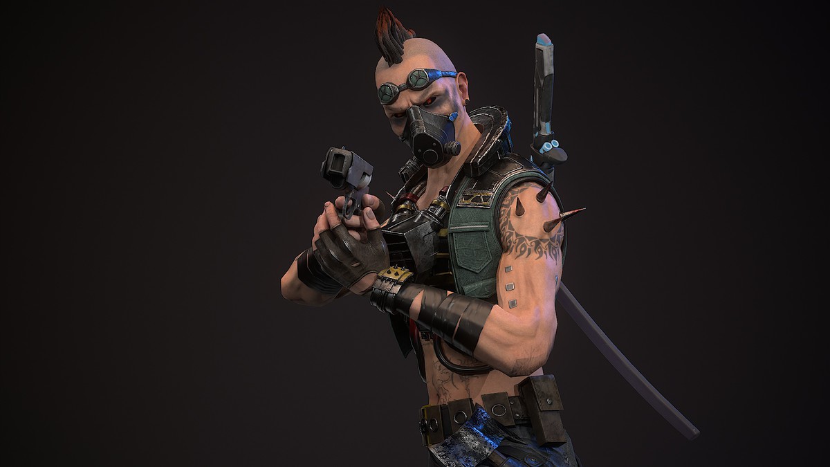 Sci-Fi Punk Warrior