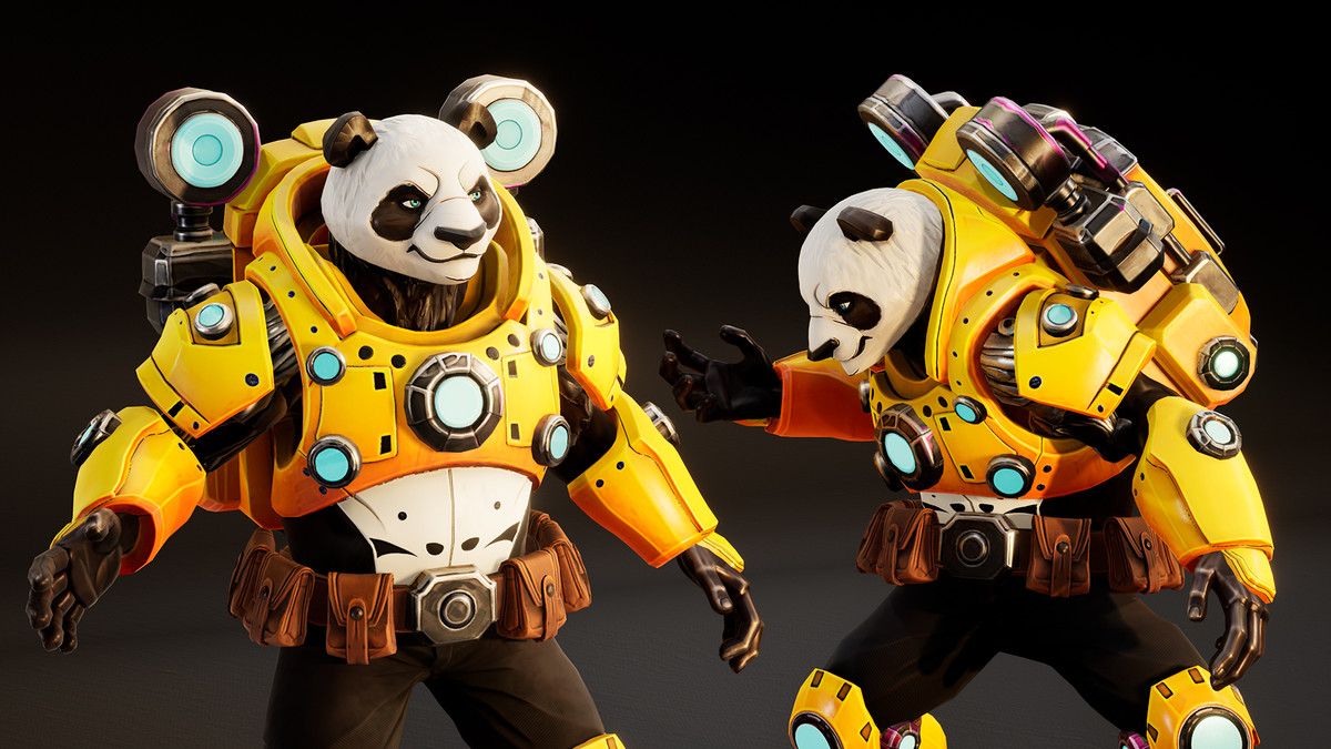 Mecha Panda – Stylized Sci-Fi Panda Character