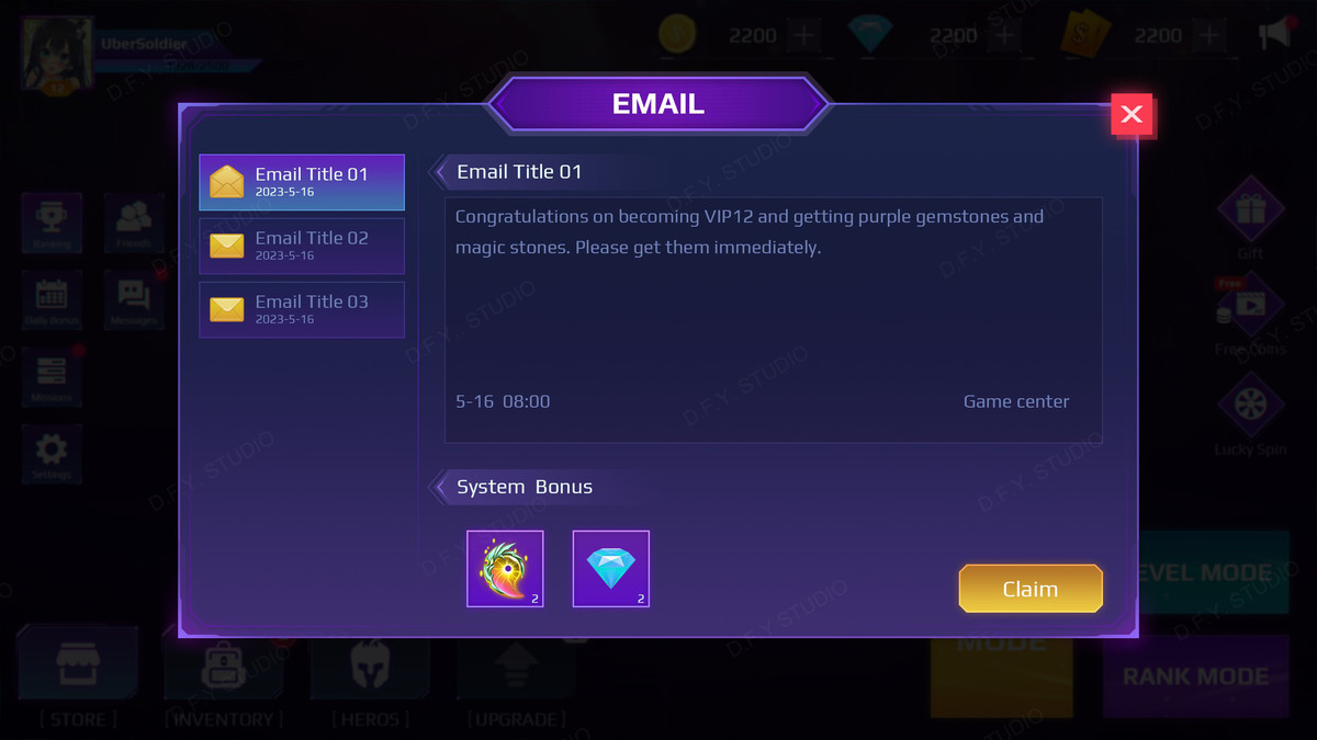 Sci-Fi Cyber UI Pro_Purple Theme
