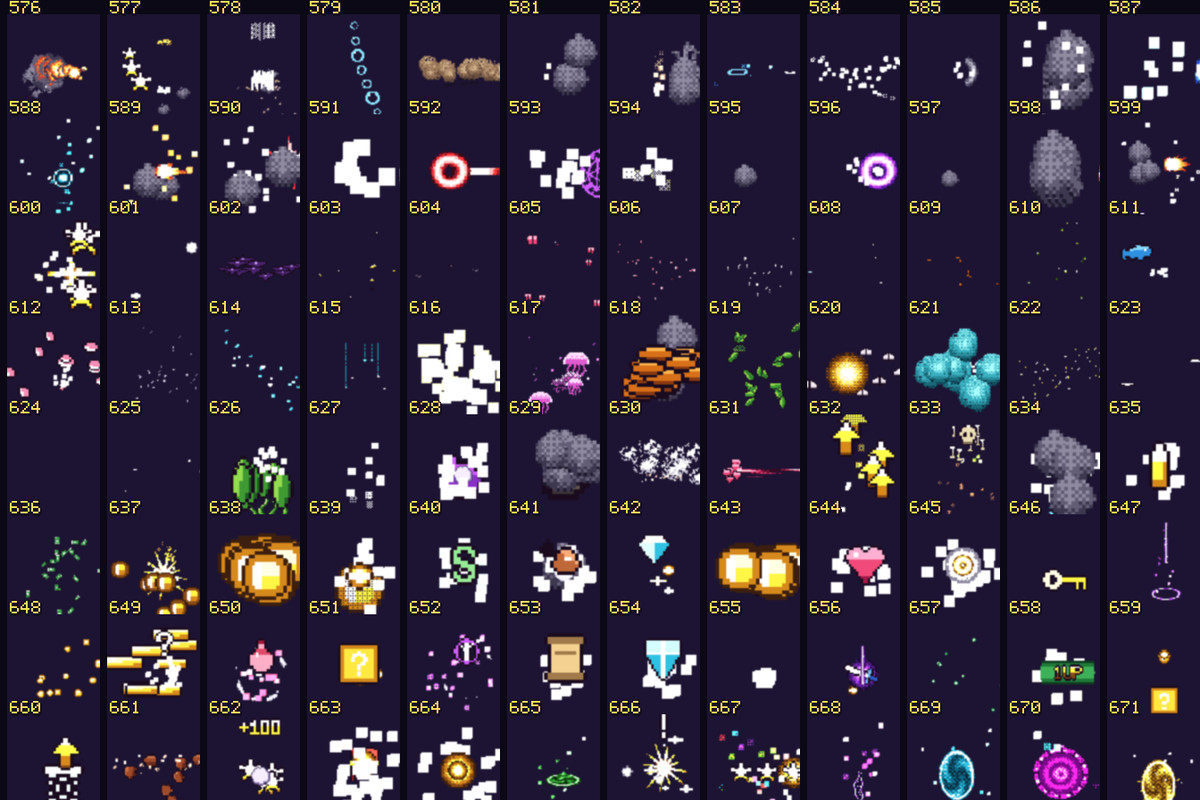 Pixel VFX Mega Pack — 1000 Pixel Art Effects