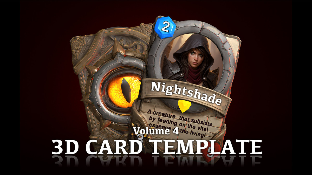 3D Card Template Bundle - TCC, CCG