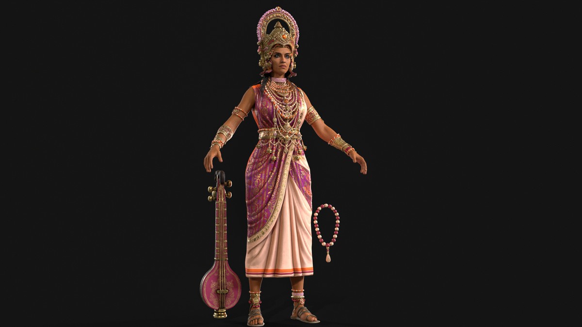 Indian Goddess Saraswati
