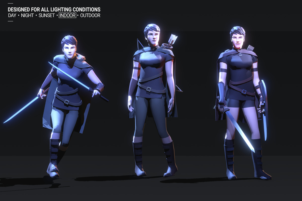 Polyquest Heroes: Warrior I Huntress