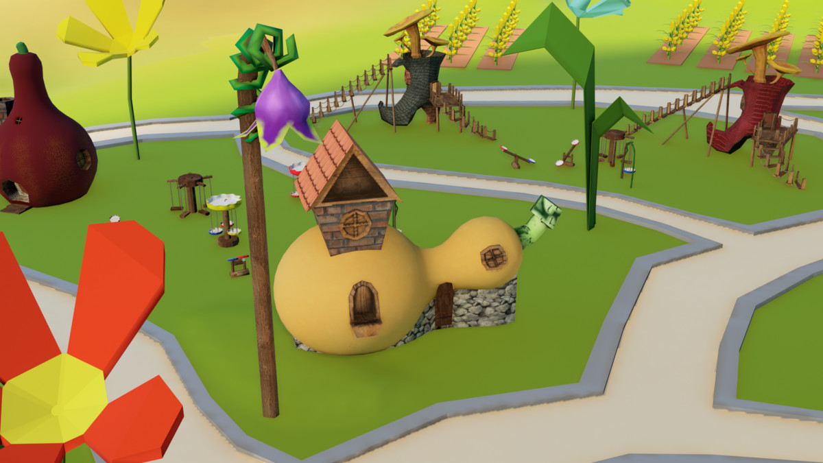 Bugs City - Stylized Cartoon Town Environment