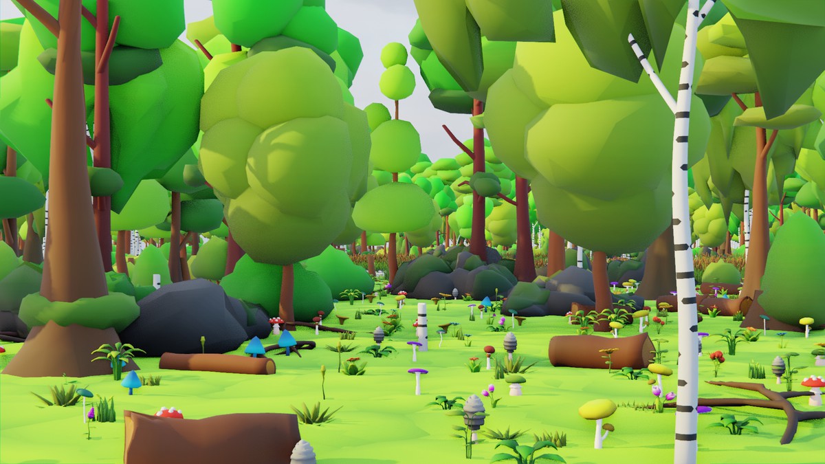 Low Poly Seasonal Forest Biome by IGS