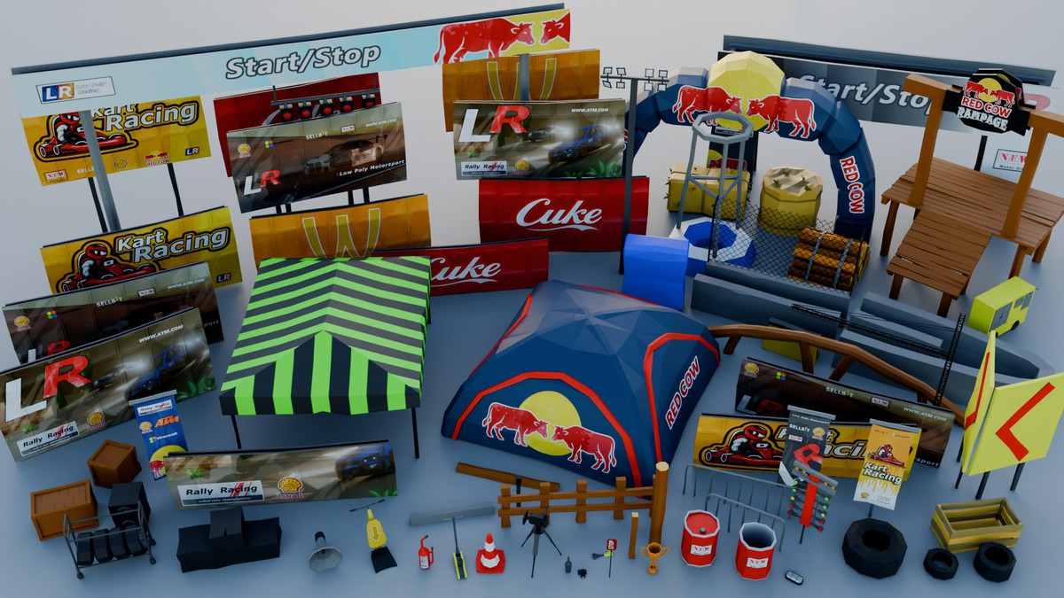 Low poly racing pack - PA