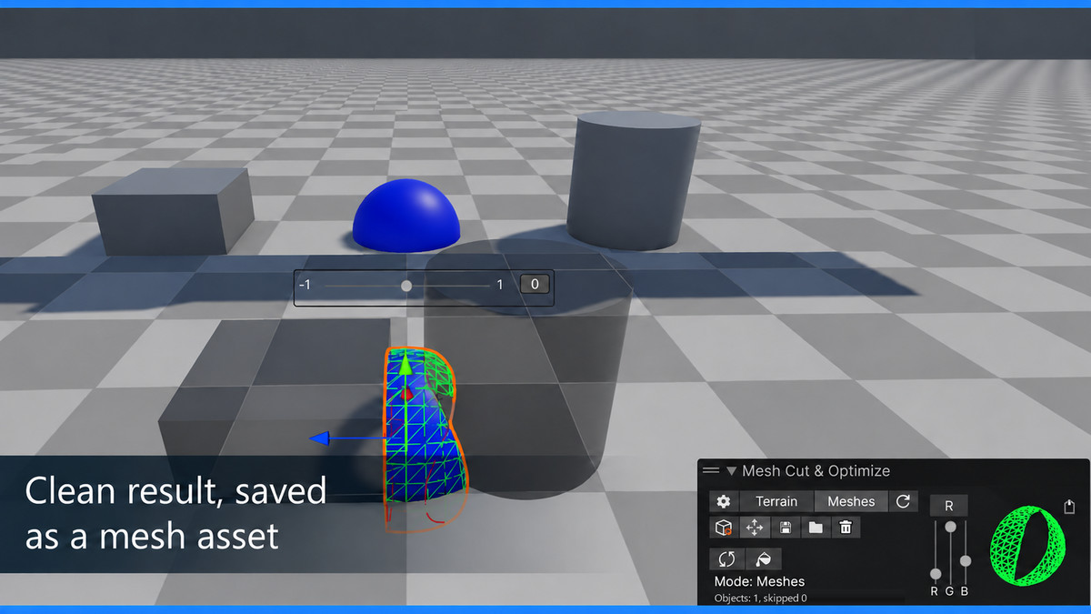 Mesh Cut & Optimize