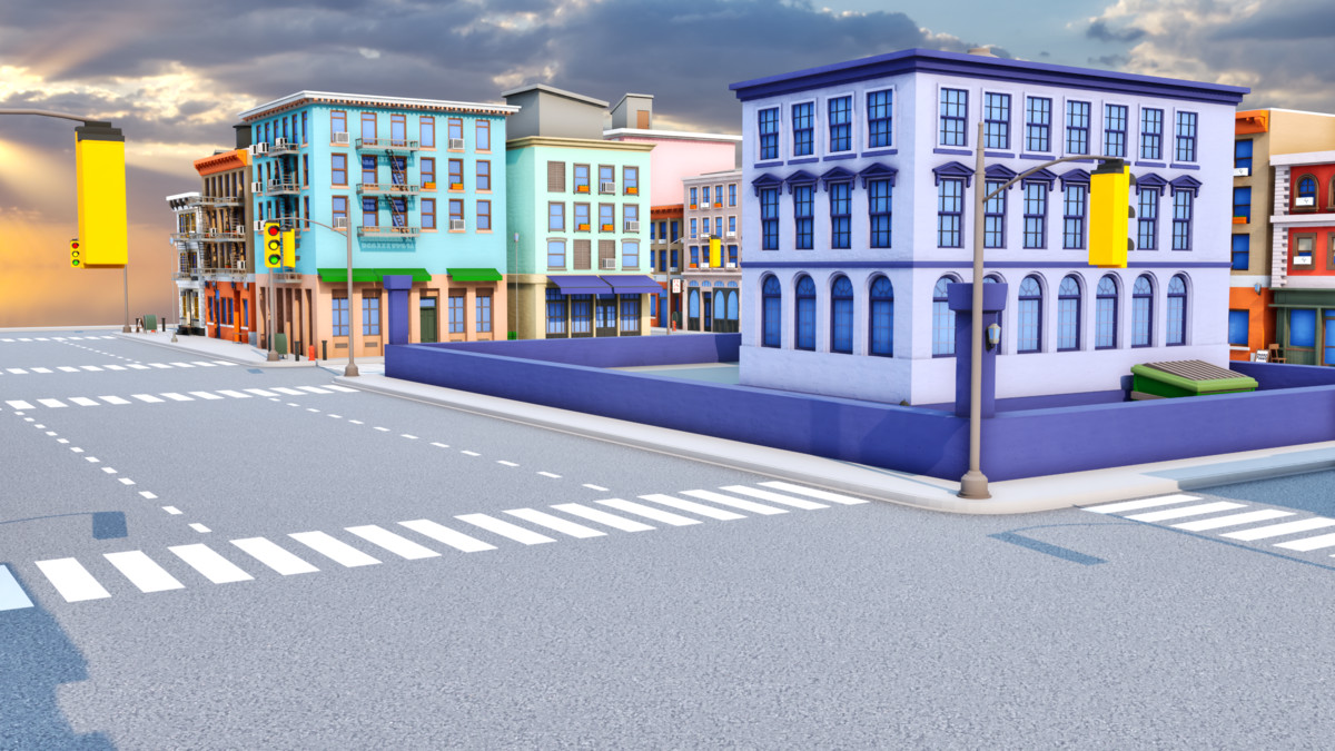 Modular Stylized Cartoon City Pack [Desktop & Mobile]