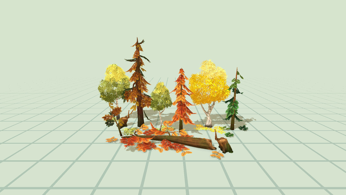 Forest Stylisation Stylized Forest Trees