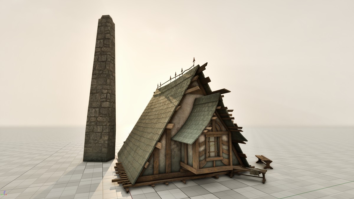 Medieval 3D Buildings Set