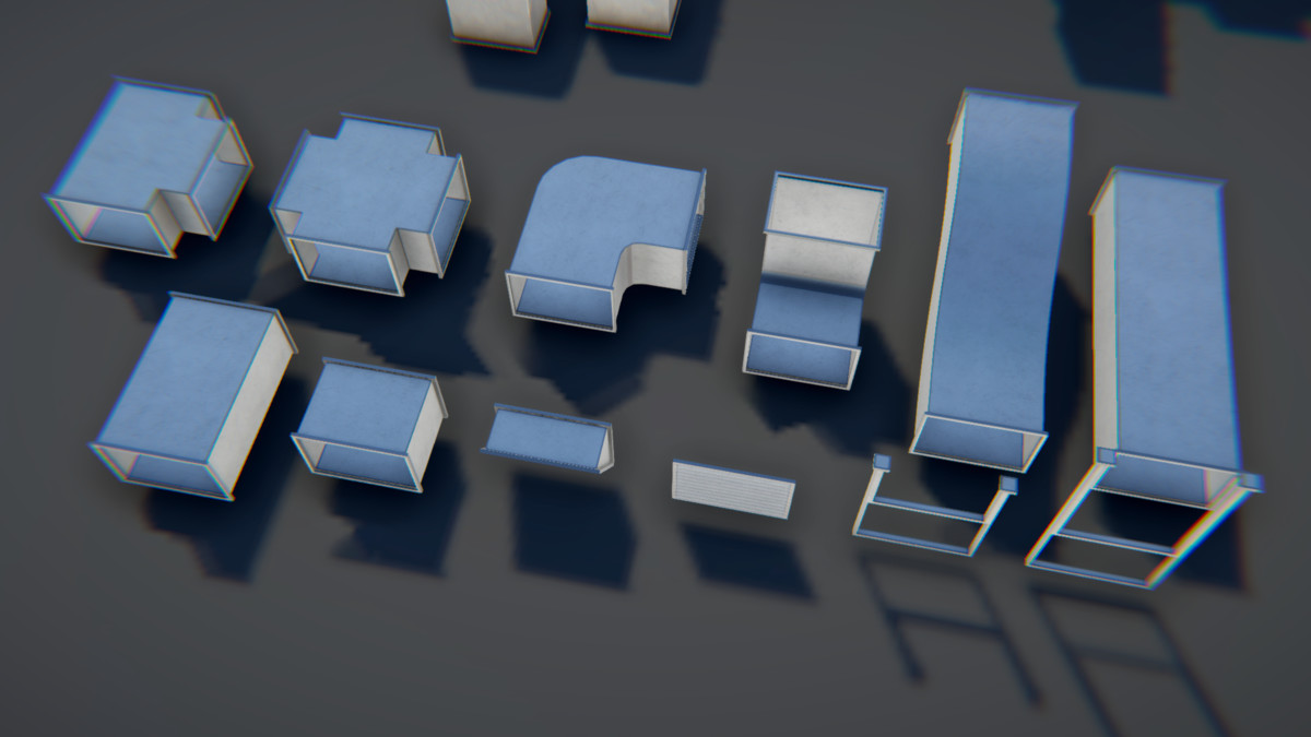 Modular Industrial Air Duct System