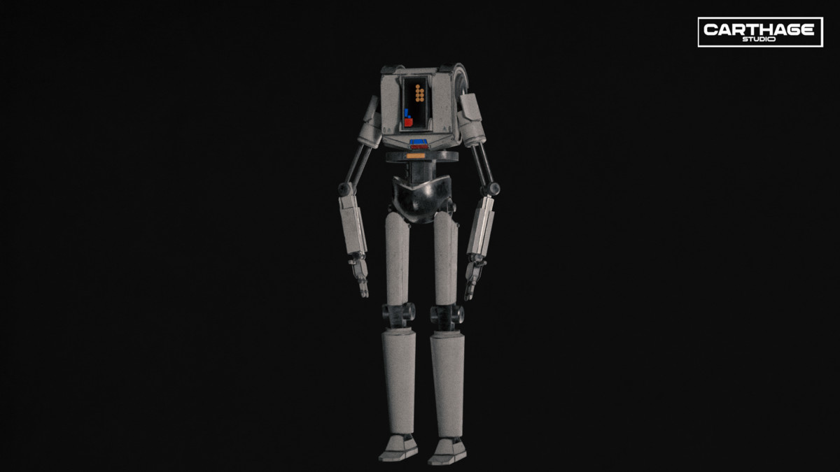 Security Robot NPC Bundle – 5 Rigged Game-Ready Characters