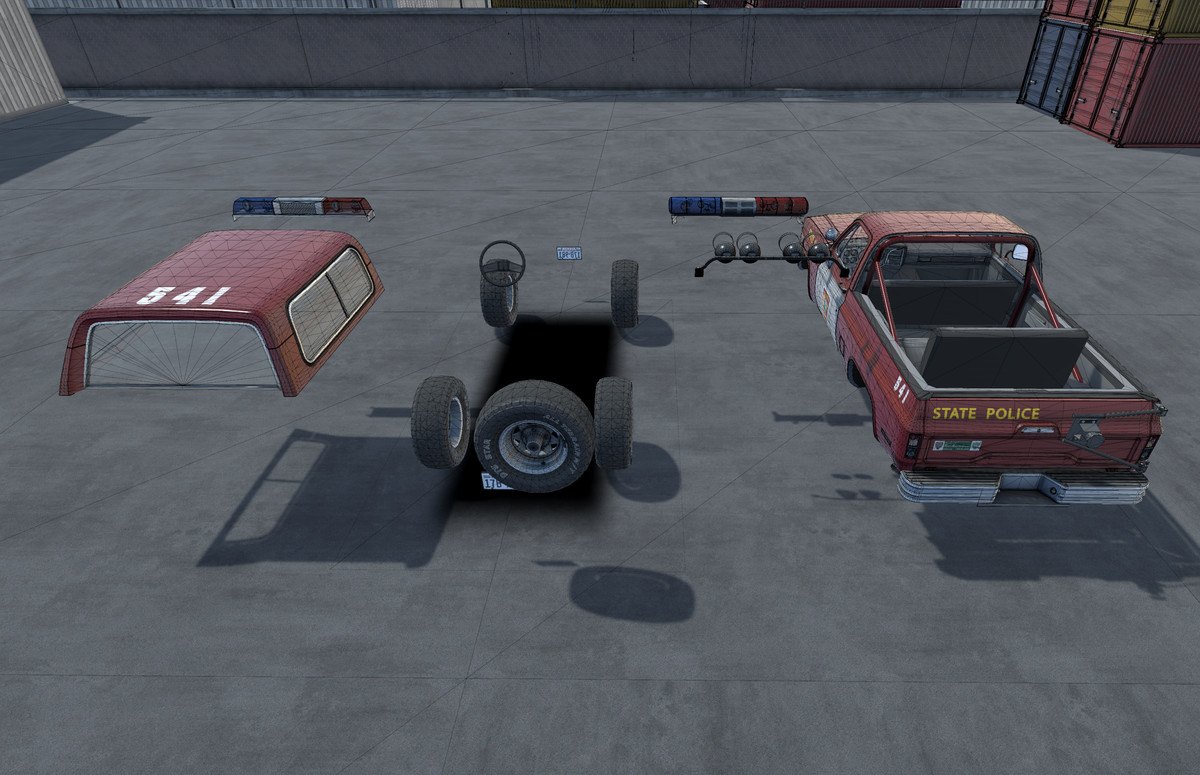 80s Offroad police car